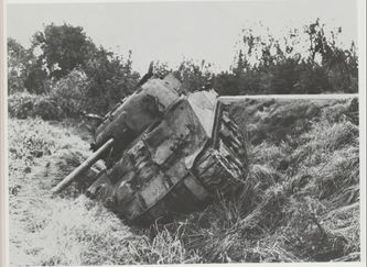 Op 21 september 1944 mislukte grondoperatie Garden ten zuiden van Elst. Tanks liepen vast op de Duitse blokkade.